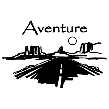 Sticker Aventure route 66 - Gauche